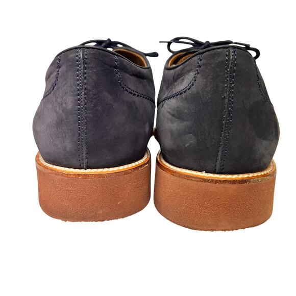 Men\'s TOD\'S sz 10 blue suede lace up derby oxford matte leather midnight blue main image 5